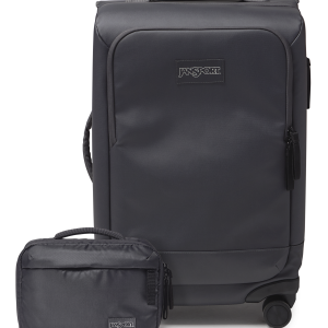 JanSport 22" Carry On Luggage Tech Organizer Smokey Grit Set